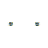 Topaze bleue / Or Jaune 375