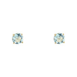 Topaze bleue / Or Jaune 750