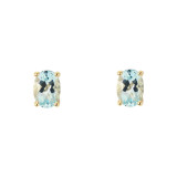 Topaze bleue / Or Jaune 750
