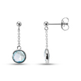 Topaze bleue / Argent 925