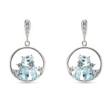 Topaze bleue / Argent 925