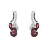Grenat / Argent 925
