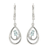 Topaze bleue / Argent 925
