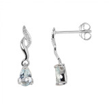 Aigue Marine / Or Blanc 375