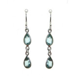 Topaze bleue / Argent 925