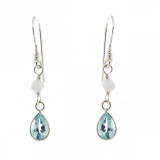 Topaze bleue / Argent 925