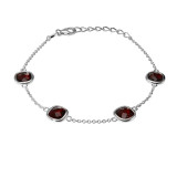 Grenat / Argent 925