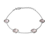 Quartz Rose / Argent 925