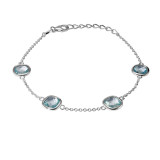 Topaze bleue / Argent 925