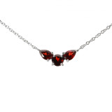Grenat / Argent 925