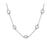 Topaze bleue / Argent 925