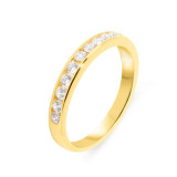 Oxyde de zirconium / Or Jaune 375