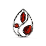 Grenat / Argent 925