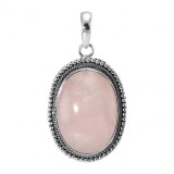 Quartz Rose / Argent 925