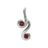 Grenat / Argent 925