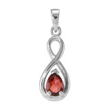 Grenat / Argent 925