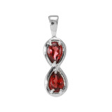 Grenat / Argent 925