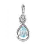 Topaze bleue / Argent 925