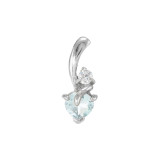 Topaze bleue / Argent 925
