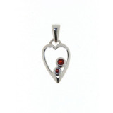 Grenat / Argent 925