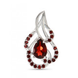 Grenat / Argent 925