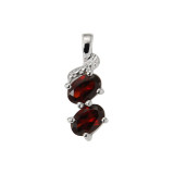 Grenat / Argent 925