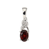 Grenat / Argent 925