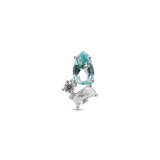 Topaze bleue / Argent 925