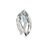 Topaze bleue / Argent 925