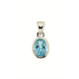 Topaze bleue / Argent 925
