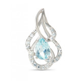 Topaze bleue / Argent 925