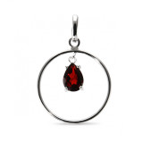 Grenat / Argent 925