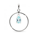 Topaze bleue / Argent 925