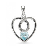 Topaze bleue / Argent 925