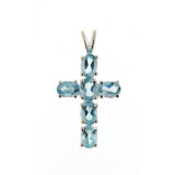 Topaze bleue / Argent 925