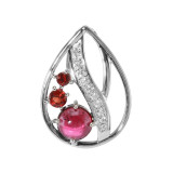 Grenat / Argent 925