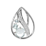 Topaze bleue / Argent 925