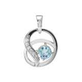 Topaze bleue / Argent 925