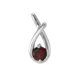 Grenat / Argent 925
