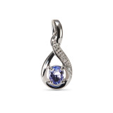 Tanzanite / Or Blanc 375