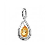 Citrine / Or Blanc 750