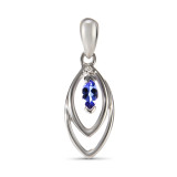 Tanzanite / Or Blanc 375