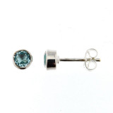 Topaze bleue / Argent 925