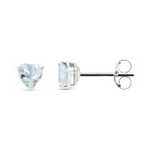 Topaze bleue / Or Blanc 375