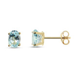 Topaze bleue / Or Jaune 375