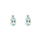 Topaze bleue / Or Jaune 750