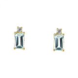 Topaze bleue / Or Jaune 750