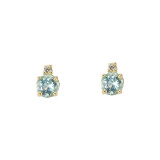 Topaze bleue / Or Jaune 750