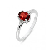 Grenat / Argent 925