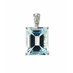 pendentif aigue marine